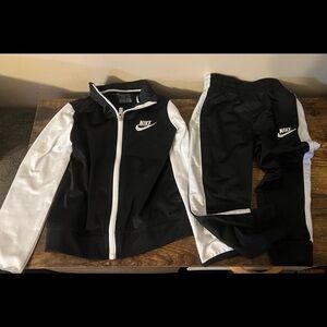 Nike Black and White Tracksuit